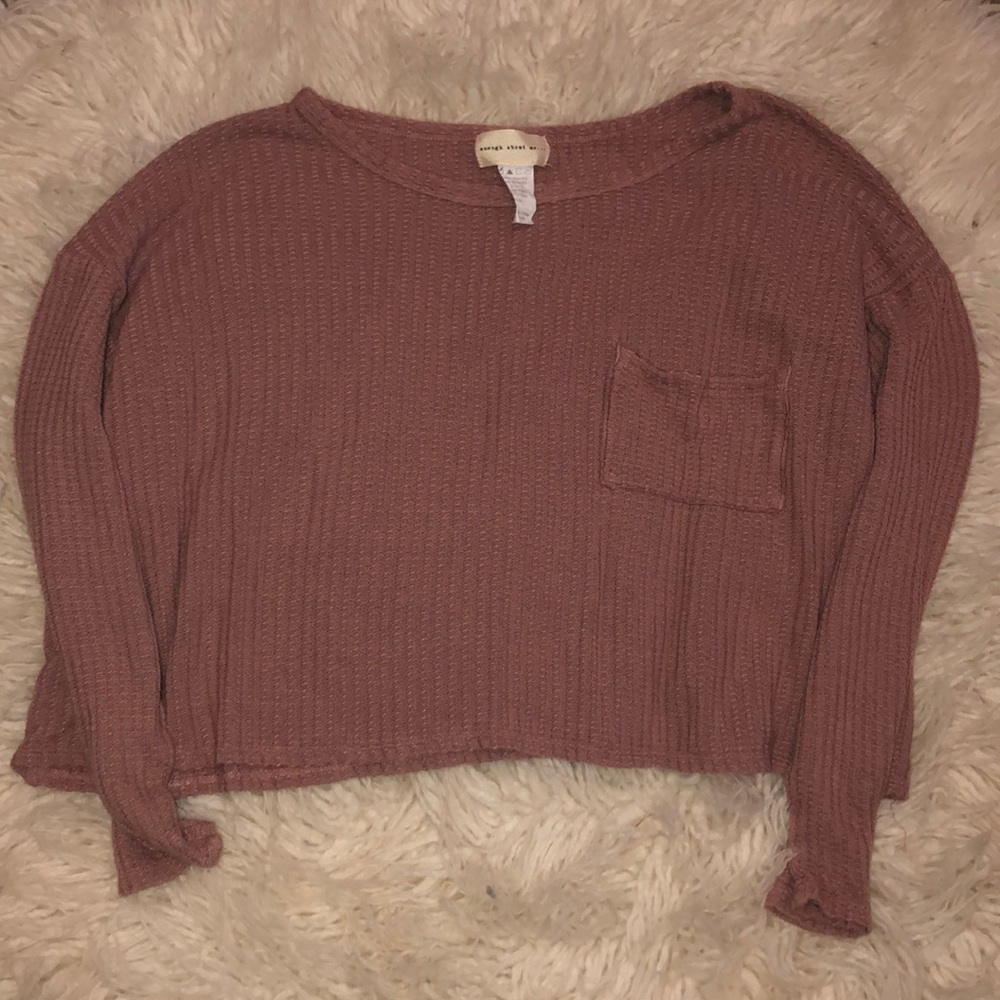 Long sleeve enough about me.... cropped top